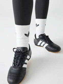 adidas Originals Black/White Taekwondo Lace Junior Trainers