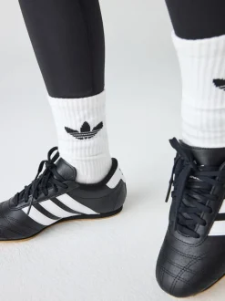 adidas Originals Black/White Taekwondo Lace Junior Trainers