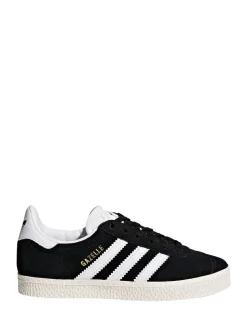 adidas Originals Black/White Gazelle Kids Trainers