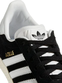 adidas Originals Black/White Gazelle Kids Trainers