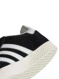 adidas Originals Black/White Gazelle Kids Trainers