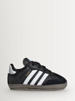 adidas Originals Black/White Samba Crib Trainers