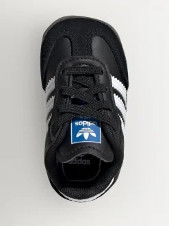 adidas Originals Black/White Samba Crib Trainers
