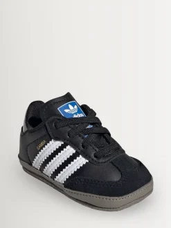 adidas Originals Black/White Samba Crib Trainers