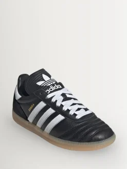 adidas Originals Black/White Samba JP Junior Trainers