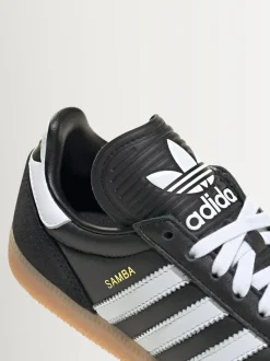 adidas Originals Black/White Samba JP Junior Trainers