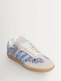adidas Originals Blue/Grey Floral Samba OG x Liberty London Junior Trainers