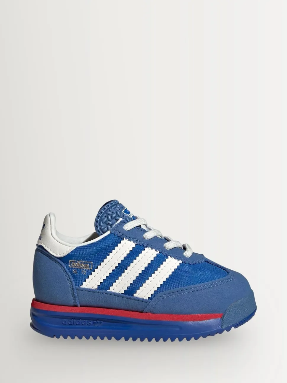 adidas Originals Blue/White SL 72 RS Elastic Laces Infant Trainers