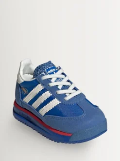 adidas Originals Blue/White SL 72 RS Elastic Laces Infant Trainers