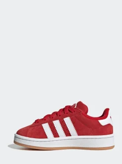 adidas Originals Bright Red Campus 00s Elastic Lace Kids Trainers