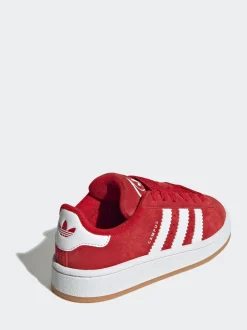 adidas Originals Bright Red Campus 00s Elastic Lace Kids Trainers