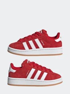 adidas Originals Bright Red Campus 00s Elastic Lace Kids Trainers