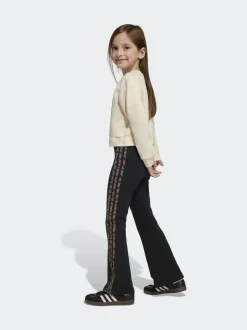 adidas Originals Brown Animal Top and Flared Legging Little Kids Set