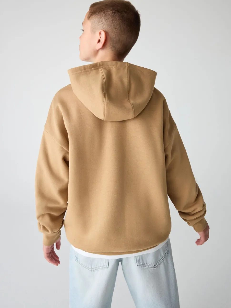 adidas Originals Brown Loose Fleece Kids Hoodie