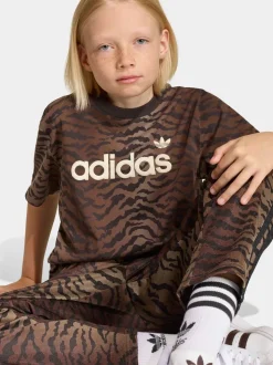 adidas Originals Brown Oversized Animal T-Shirt