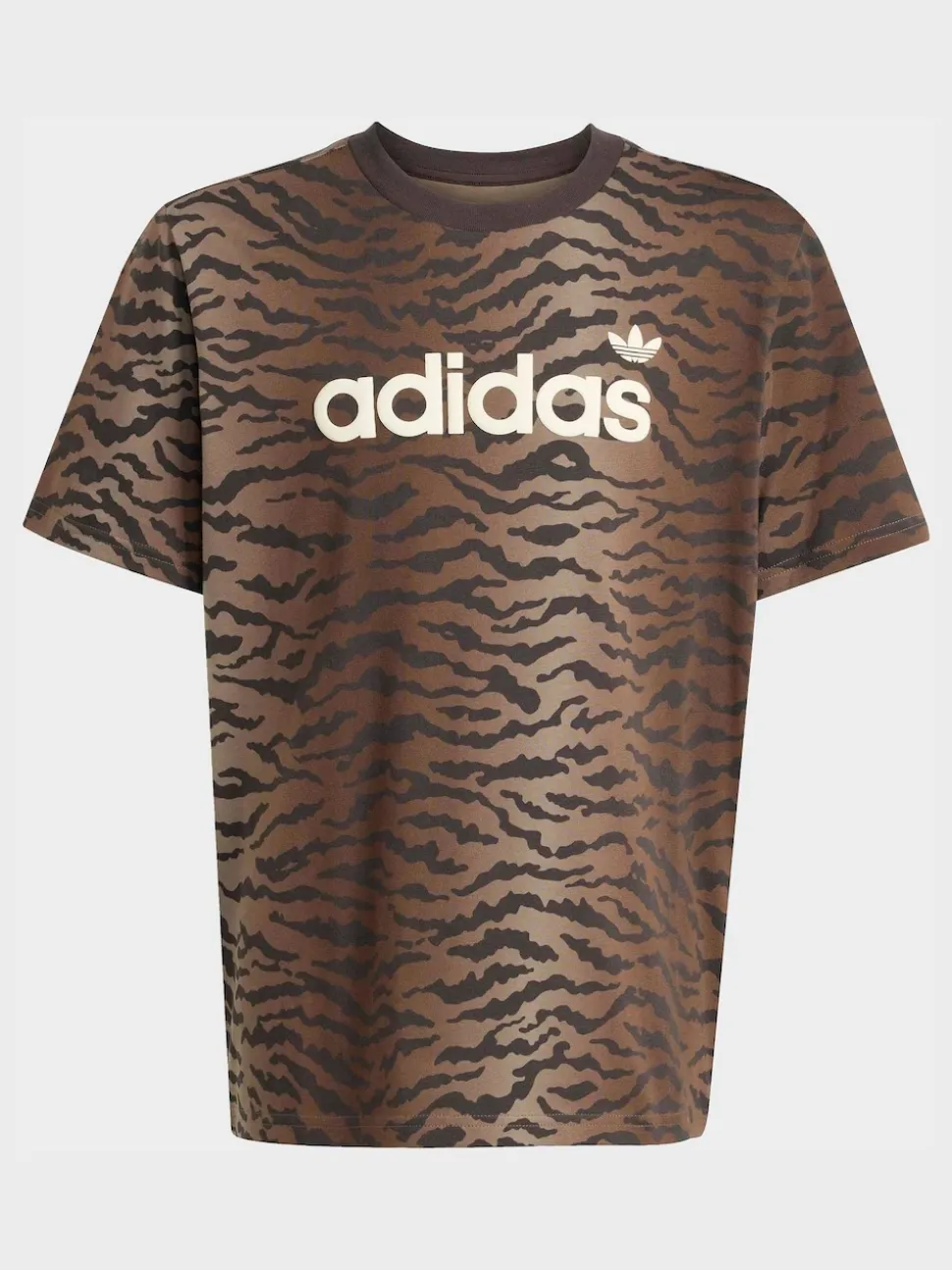 adidas Originals Brown Oversized Animal T-Shirt