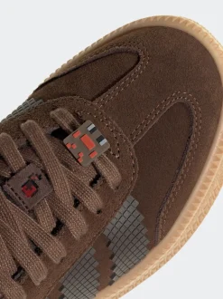 adidas Originals Brown Samba Xlg X Minecraft Shoes