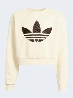 adidas Originals Cream Loose Boxy Sweatshirt