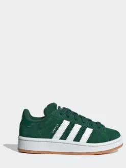 adidas Originals Dark Green Campus 00s Elastic Lace Kids Trainers