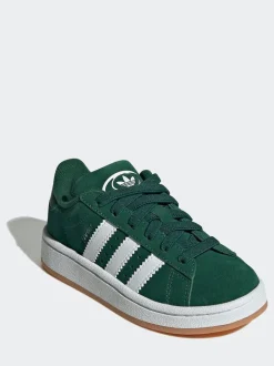 adidas Originals Dark Green Campus 00s Elastic Lace Kids Trainers