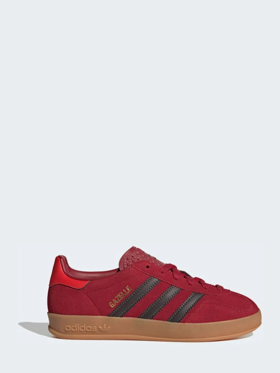 adidas Originals Dark Red Gazelle Indoor Junior Trainers