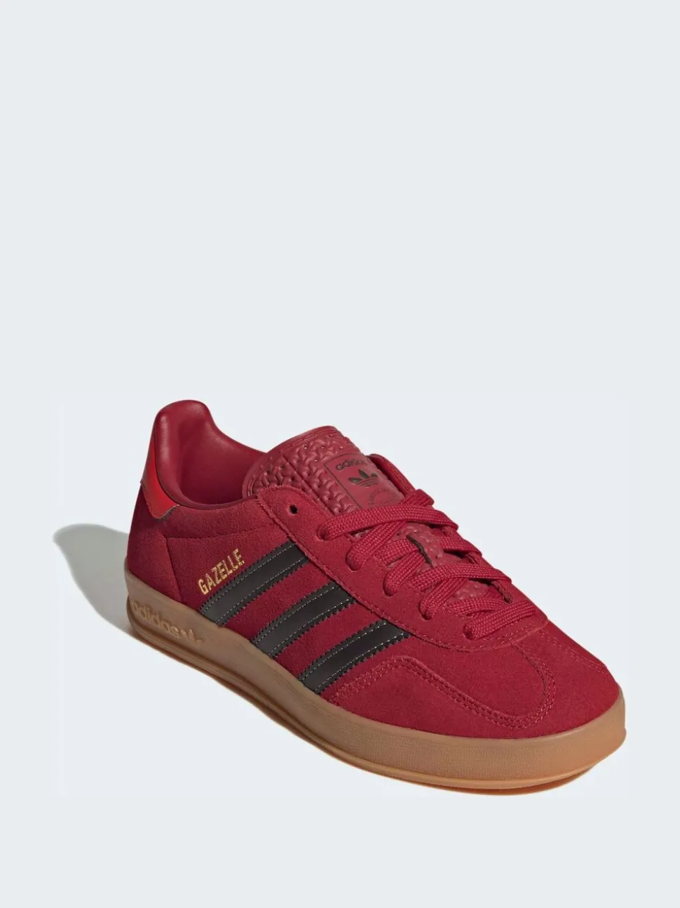 adidas Originals Dark Red Gazelle Indoor Junior Trainers