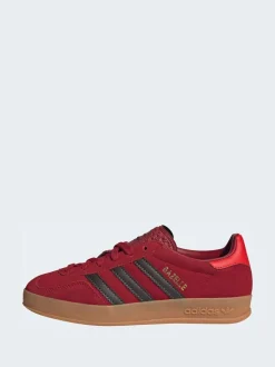 adidas Originals Dark Red Gazelle Indoor Junior Trainers