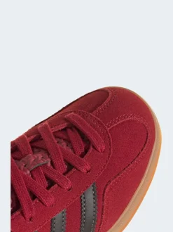adidas Originals Dark Red Gazelle Indoor Junior Trainers