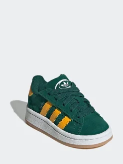 adidas Originals Green Campus 00s Comfort Closure Elastic Lace Infant Trainers