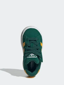 adidas Originals Green Campus 00s Comfort Closure Elastic Lace Infant Trainers