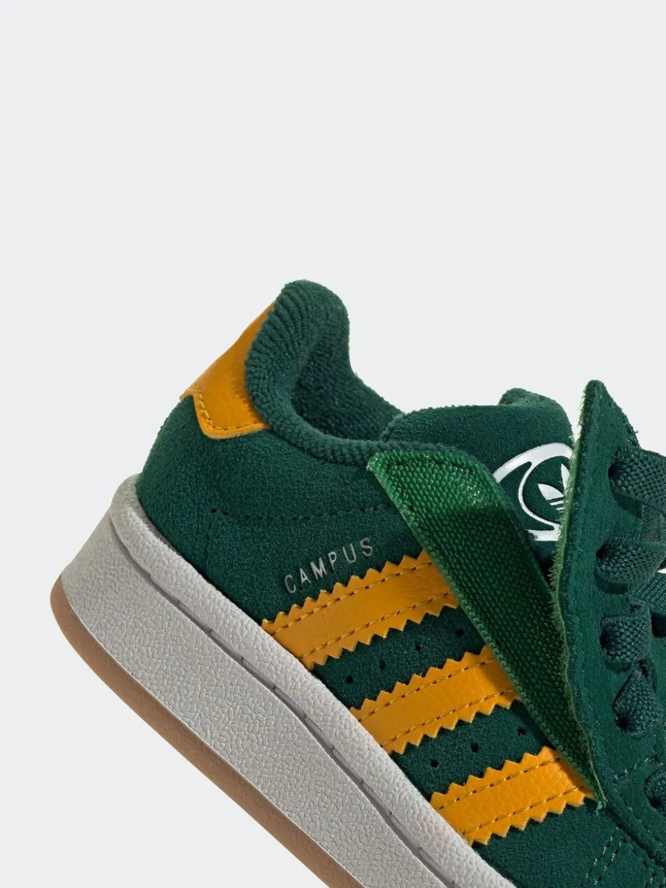 adidas Originals Green Campus 00s Comfort Closure Elastic Lace Infant Trainers