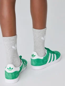 adidas Originals Green/White Junior Gazelle Trainers