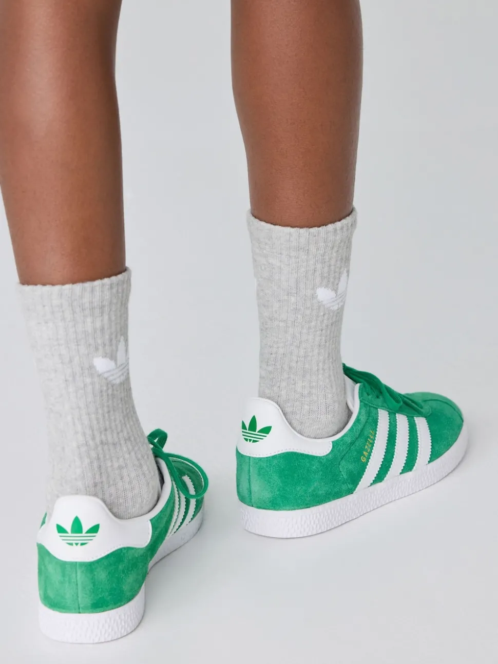 adidas Originals Green/White Junior Gazelle Trainers