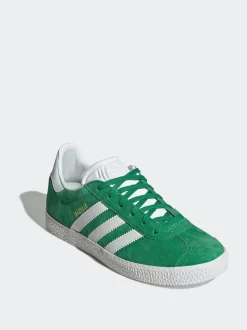 adidas Originals Green/White Junior Gazelle Trainers