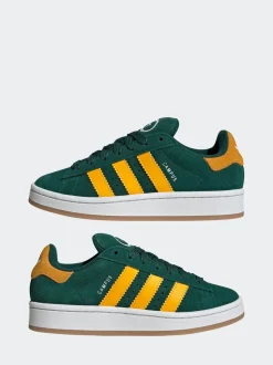 adidas Originals Green/Yellow Campus 00s Lace Junior Trainers