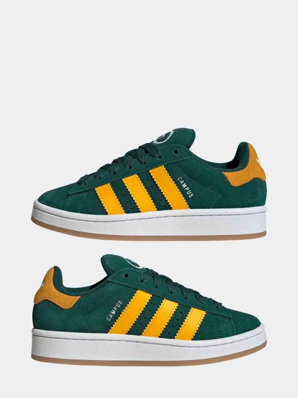 adidas Originals Green/Yellow Campus 00s Lace Junior Trainers