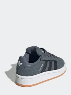 adidas Originals Grey Campus 00s Comfort Closure Elastic Lace Infant Trainers
