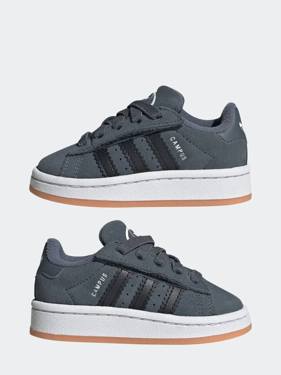 adidas Originals Grey Campus 00s Comfort Closure Elastic Lace Infant Trainers