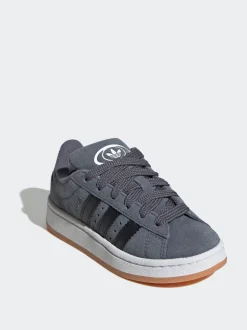 adidas Originals Grey Campus 00s Elastic Lace Kids Trainers