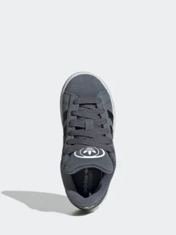 adidas Originals Grey Campus 00s Elastic Lace Kids Trainers