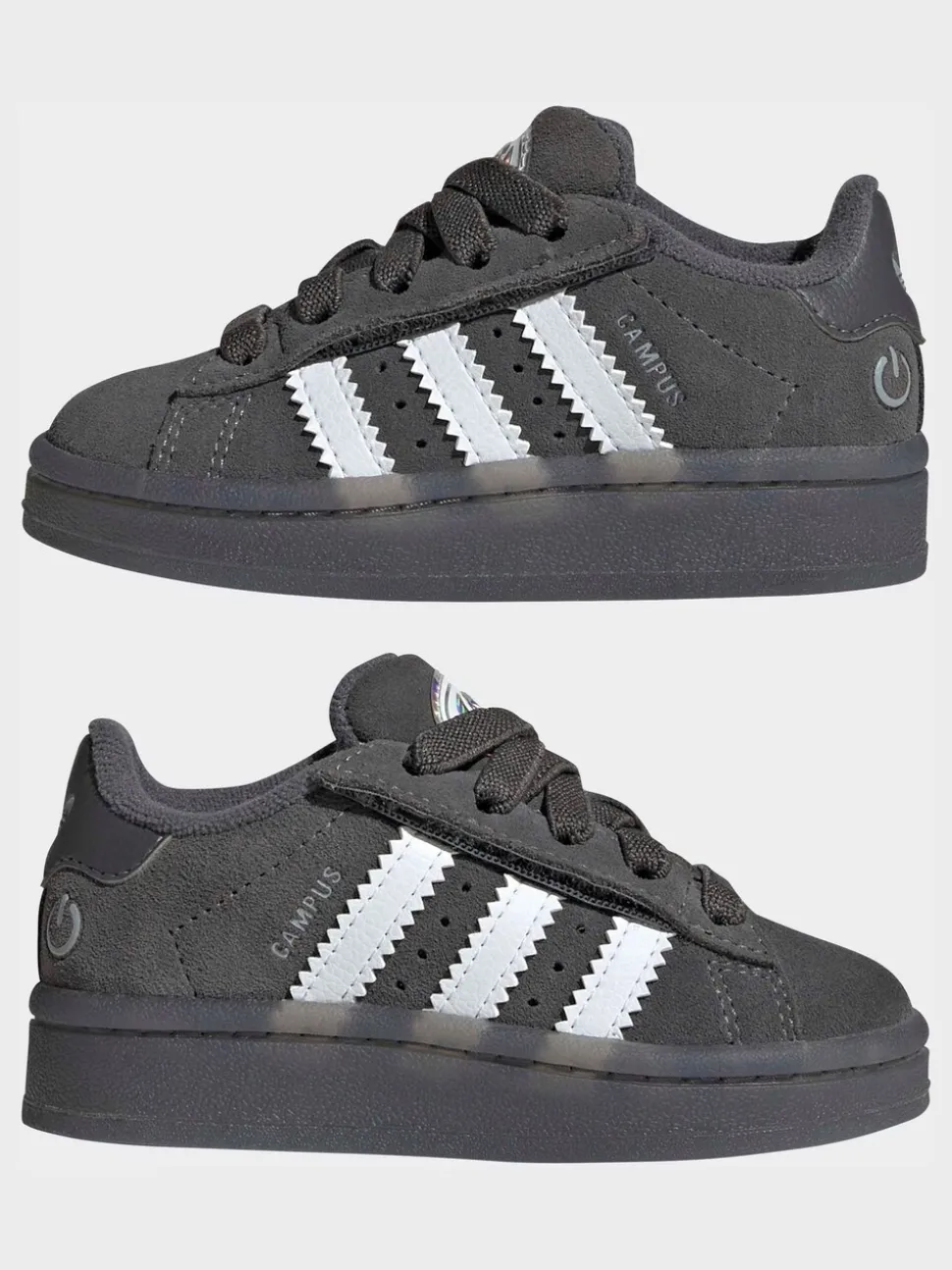 adidas Originals Grey Campus 00S Led Lights Comfort Closure Elastic Lace Shoes