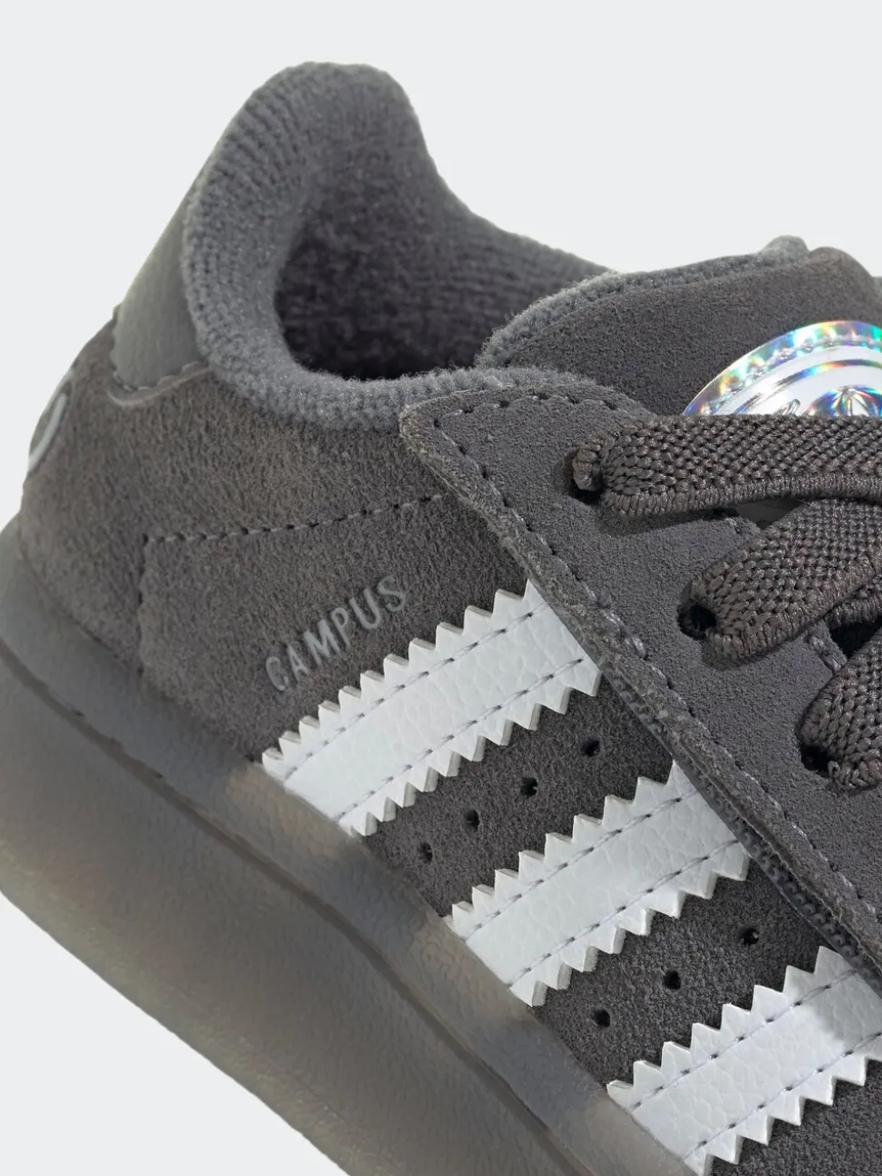 adidas Originals Grey Campus 00S Led Lights Comfort Closure Elastic Lace Shoes