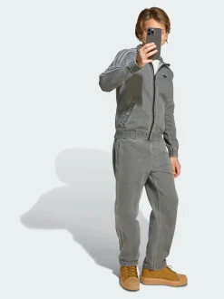 adidas Originals Grey Firebird Track Top Denim