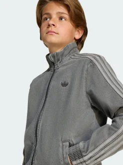 adidas Originals Grey Firebird Track Top Denim