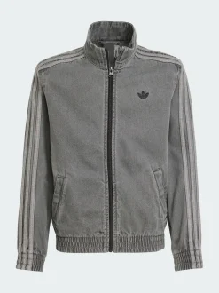 adidas Originals Grey Firebird Track Top Denim
