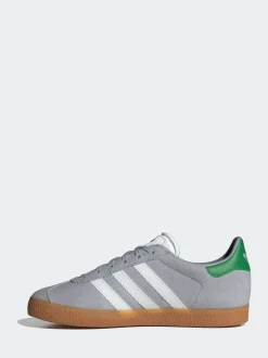 adidas Originals Grey Gazelle Junior Trainers