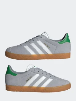adidas Originals Grey Gazelle Junior Trainers