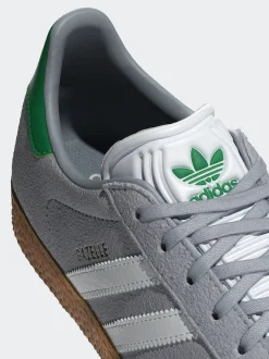adidas Originals Grey Gazelle Junior Trainers