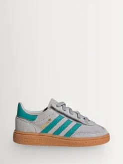 adidas Originals Grey Handball Spezial Comfort Closure Elastic Lace Infant Trainers