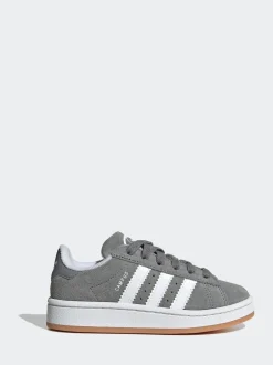 adidas Originals Grey Light Campus 00s Elastic Lace Kids Trainers